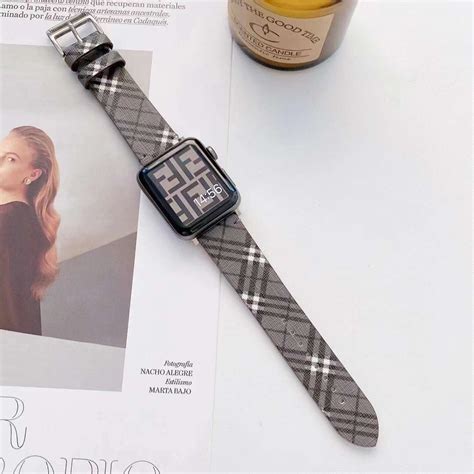 new burberry watch band|designer apple watch bands Burberry.